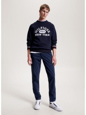 Tommy Hilfiger Normal Bel Normal Paça Slim Fit Mavi Erkek Pantolon MW0MW32131DW5