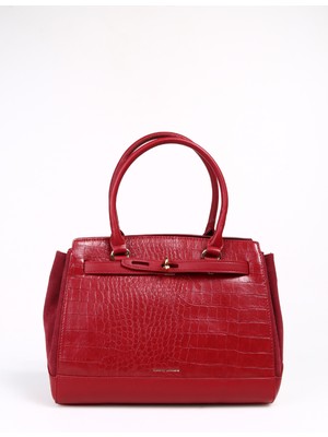 David Jones Bordo Kadın 28X32X16 Çapraz Çanta 6859-2