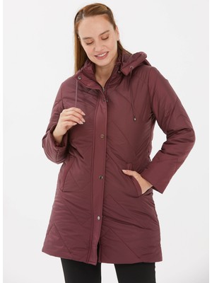 Selen Bordo Kadın Mont 23KSL6092