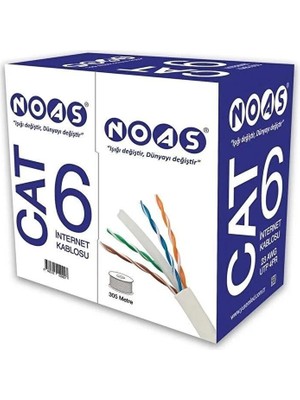 Noas 305MT Cat6 23 Awg Utp 4pr Internet Kablosu