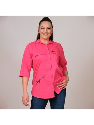 Lady Majestic Cotton Büyük Beden Gömlek