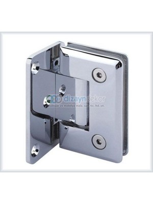 Dizaynaks Cam Duvar Menteşesi - Yandan