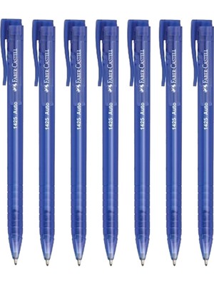 Faber-Castell 1425 Auto Mavi Tükenmez Kalem 7'li Set