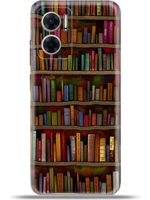 Cupcase Xiaomi Redmi 10 5g Kılıf Esnek Silikon Kamera Koruma 4K Desenli Özel Tasarım - Kütüphane