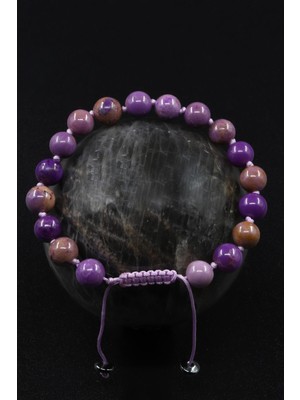 Alibaba Doğaltaş Fosfosiderit Doğal Taş Makrome Örme Bileklik