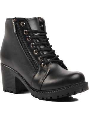 Ayakmod 196 Siyah Kadın Topuklu Bot