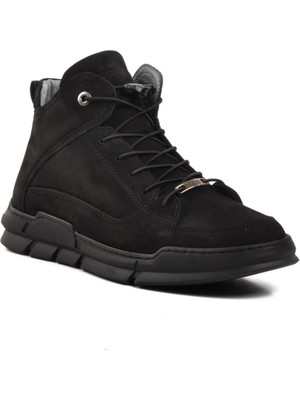 Ayakmod 725 Siyah Nubuk Deri Erkek Bot