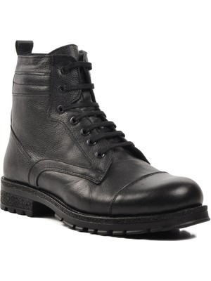 Ayakmod 7082 Siyah Deri Erkek Postal Bot