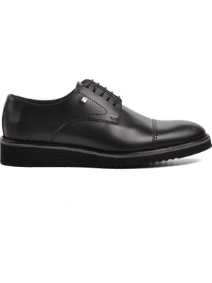 Fosco 2928 Siyah Deri Erkek Klasik Ayakkabı