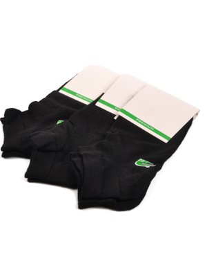 Ayakmod 24K004 Siyah Bambu 3'lü Patik Çorap