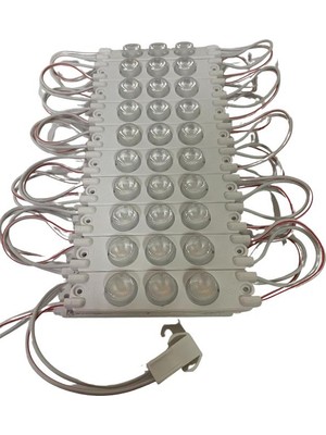 Dora Led  220 Volt 3 Watt 3 Lensli 3030 Modül LED Gün Işığı 5 Adet