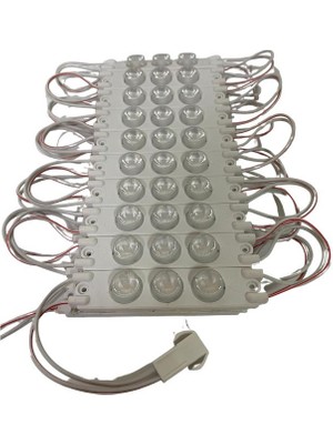 Dora Led  220 Volt 3 Watt 3 Lensli 3030 Modül LED Gün Işığı 5 Adet