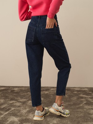 Xint %100 Pamuk Oversize Denim Pantolon