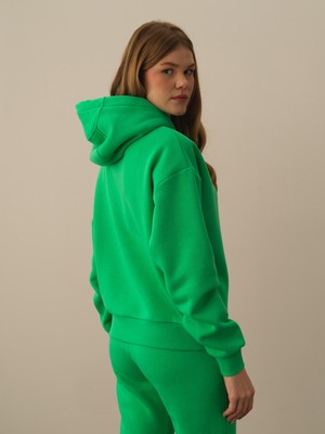 Xint Kapüşonlu  Pamuklu Oversize Sweatshirt