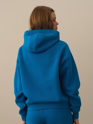 Xint Kapüşonlu  Pamuklu Oversize Sweatshirt