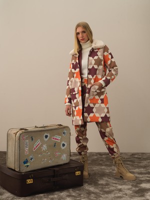 Xint Kadın Bordo Formunu Koruyan Regular Fit Mont