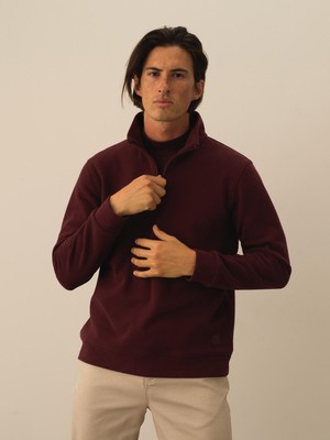 Xint Pamuklu Yarım Fermuarlı Regular Fit Sweatshirt