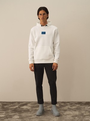 Xint Pamuklu Kapüşonlu Regular Fit Arkası Baskılı Sweatshirt