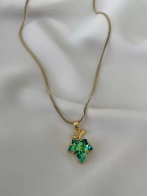 Mersaksesuar Çelik Yaprak Kolye