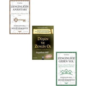 Zenginliğin Anahtarı - Düşün ve Zengin Ol - Zenginliğe Giden Yol 3 Kitap - Napoleon Hill