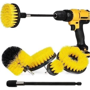 Araba Bisiklet Yıkama Uzatma Aparatlı Matkap Fırça Seti 6 Parça S/s