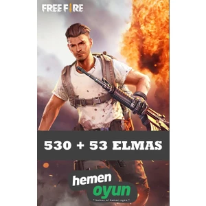 Free Fire 530 + 53 Elmas Diamond