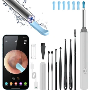 Ne3 Pro Akıllı Kulak Wax Temizleyici ile HD Kamera LED Işık Kablosuz Otoskop Alet Takımı Beyaz (Yurt Dışından)