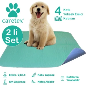 Yıkanabilir Emici Köpek Pedi (2 Li Set) ( 75 x 85 Cm. )