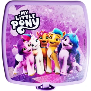 Pony Çocuk Beslenme Kutusu 4 Bölmeli Çatal Kaşıklı