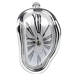 Spelt Eriyen Saat Salvador Dali Melting Clock Sürrealist Dekoratif