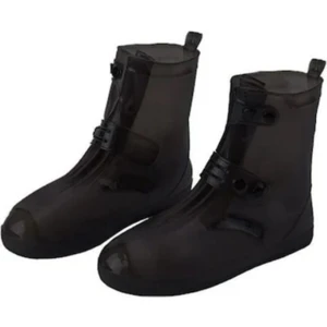 Motosiklet Lüx Kalın Bot Kılıfı Silikon Malzeme Ayakkabı Yağmurluğu Suya ve Aşınmaya Dayanıklı