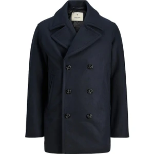 Jack & Jones Blucaptaın Wool Pea Coat Erkek Kaşe Kaban 12239479