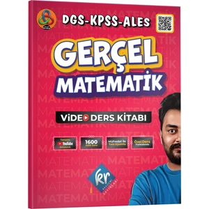 Kr Akademi Yayınları Gerçel Matematik DGS KPSS Ales Video Ders Kitabı