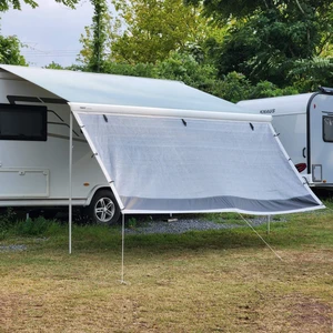 2k Karavan Gri Plus 390CM Karavan Tente Güneşliği Ön Perde