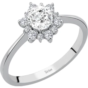 Sirius Pırlanta Pırlanta ve Beyaz Topaz Taşlı Dellara Yüzük 0447R0064