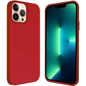 Apple iPhone 13 Pro Max 6.7'' İçi Kadife Silikon Kılıf Kırmızı
