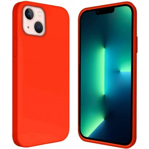 Apple iPhone 15 Plus 6.7'' İçi Kadife Silikon Kılıf Turuncu