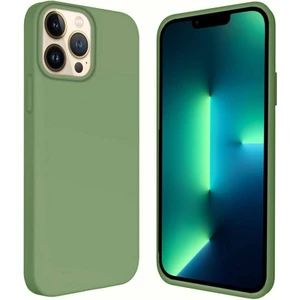 Piyasa Sepeti Apple iPhone 13 Pro Max 6.7'' Içi Kadife Silikon Kılıf Yeşil