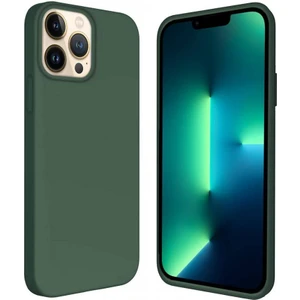 Apple iPhone 14 Pro Max 6.7'' İçi Kadife Silikon Kılıf Haki