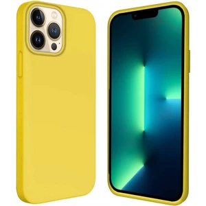 Piyasa Sepeti Apple iPhone 15 Pro Max 6.7'' Içi Kadife Silikon Kılıf Sarı