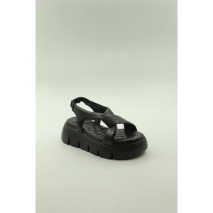 Dünya Shoes Deri Kadın Sandalet