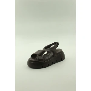 Dünya Shoes Deri Kadın Sandalet