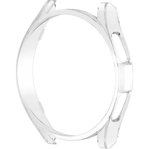 Samsung Galaxy Watch 6 Classic 43MM ile Uyumlu Sert Pc Saat Kasa Gövde Koruyucu Şeffaf