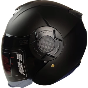 Motosiklet Yarım Kask Double Güneş Vizörlü Ece Sertifikalı Abs Material Motor Kaskı Mat Siyah