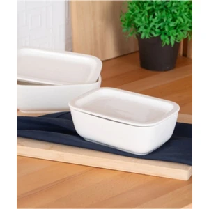 SCT5428 Bianco Porselen Kapaklı Fırın Kabı 17 cm