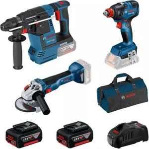 Gbh 18V-26 Akülü Kırıcı Delici + Gdx 18V-200 Akülü Darbeli Somun Sıkma + Gws 18V-10 Akülü Avuç Taşlama Üçlü Set