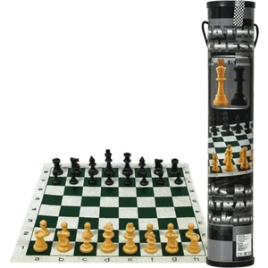 Satranç Takımı Ipli Kolay Taşınabilir Rulo  (Turnuva Takımı)