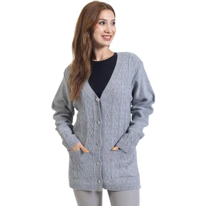 Mutlu City Kadın Orta Yaş ve Üzeri Düğmeli Hattuş Anne Hırka 1007