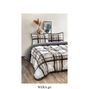 Comforter Çift Kişilik Yorgan Set Wera Gri