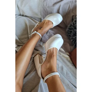 024 21 Topukla Kadın Platformlu Bilekden Bağlamalı Topuklu Ayakkabı